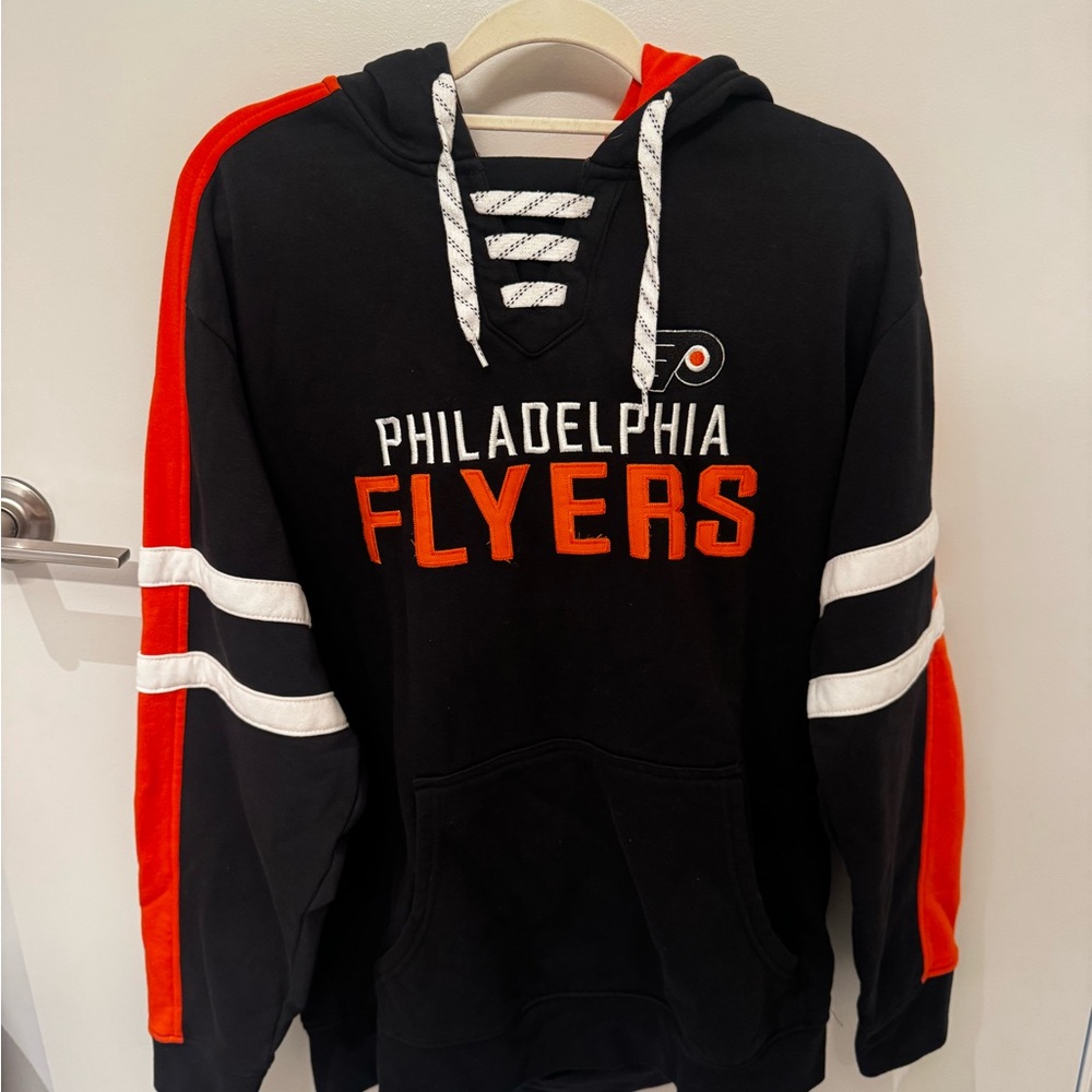 NHL Philadelphia Flyers Black & Orange Pullover Hoodie
